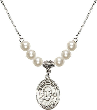 Collar de cristal de San Francisco de Sales | 1,9 cm | Cuentas de 6 mm | N31-8035