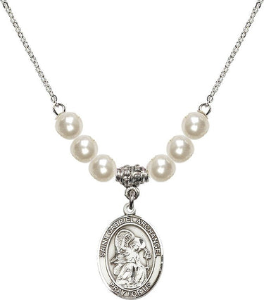 Collar de Cristal San Gabriel Arcángel | 1,9 cm | Cuentas de 6 mm
