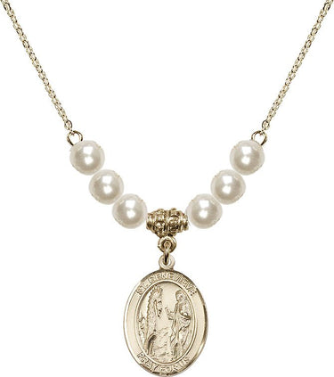 Saint Genevieve Crystal Necklace | 3/4 inch | 6mm Beads