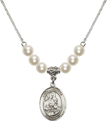 Collar de cristal de San Gerardo Mayela | 1,9 cm | Cuentas de 6 mm | N31-8042