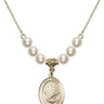 Holy Spirit Crystal Necklace | 3/4 inch | 6mm Beads   14kt Gold Filled
