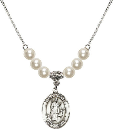 Collar de cristal de San Huberto de Lieja | 1,9 cm | Cuentas de 6 mm
