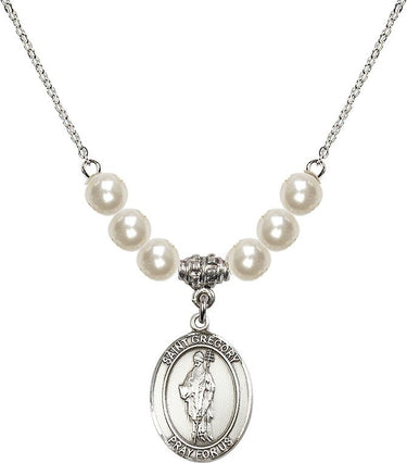 Collar de cristal de San Gregorio Magno | 1,9 cm | Cuentas de 6 mm