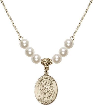 Collar de cristal de San Jason | 3/4 pulgada | Cuentas de 6 mm