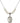 Saint Jason Crystal Necklace | 3/4 inch | 6mm Beads   Sterling Silver