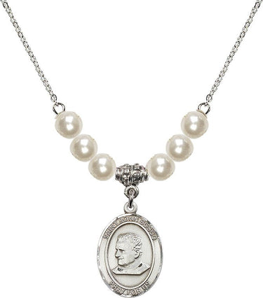 Collar de cristal San Juan Bosco | 3/4 pulgada | Cuentas de 6 mm