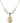 Saint Lawrence Crystal Necklace | 3/4 inch | 6mm Beads   14kt Gold Filled
