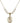 Saint Louise de Marillac Crystal Necklace | 3/4 inch | 6mm Beads   14kt Gold Filled