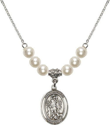 Collar de cristal de San Lázaro | 1,9 cm | Cuentas de 6 mm