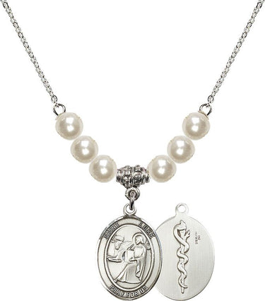 Collar de cristal del apóstol y médico San Lucas | 1,9 cm