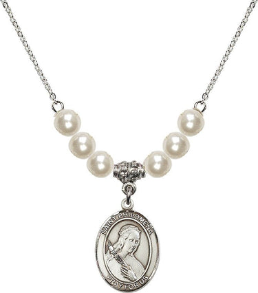 Collar de cristal de Santa Filomena | 1.9 cm | Cuentas de 6 mm | N31-8077