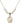 Miraculous Medal Crystal Necklace | 3/4 inch | 6mm Beads   14kt Gold Filled