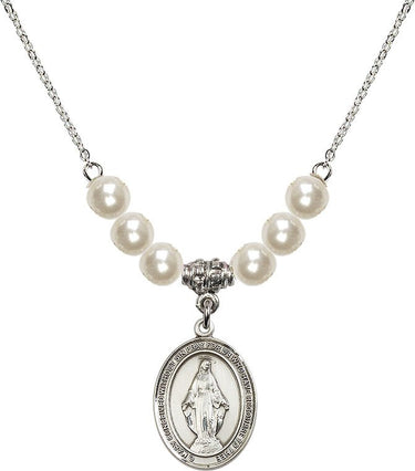 Collar de Cuentas Milagrosa con Cristales | 1,9 cm | Cuentas de 6 mm | N31-8078