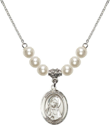 Collar de cristal de Santa Mónica | 1.9 cm | Cuentas de 6 mm | N31-8079