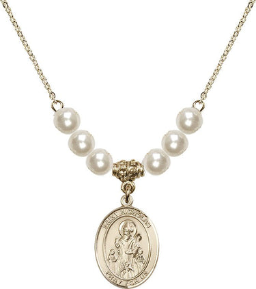 Collar de cristal de San Nicolás | 1,9 cm | Cuentas de 6 mm | N31-8080