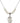 Saint Nicholas Crystal Necklace | 3/4 inch | 6mm Beads   Sterling Silver