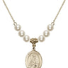 Saint Louis Crystal Necklace | 3/4 inch | 6mm Beads   14kt Gold Filled