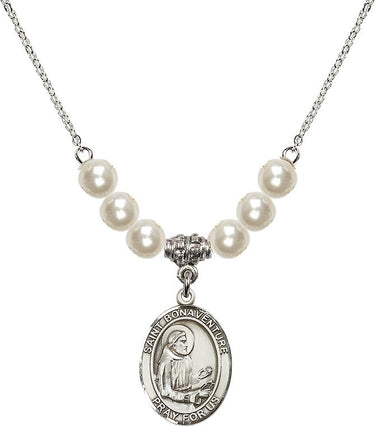 St. Bonaventure Crystal Necklace | 3/4 inch | 6mm Beads