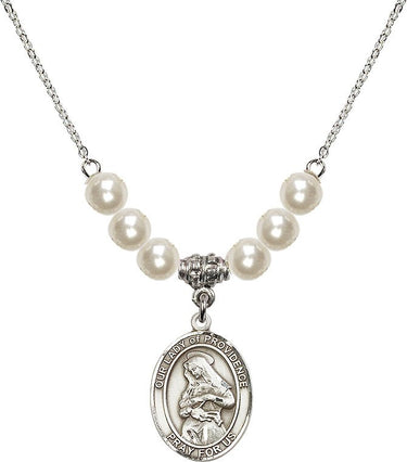 Collar de cristal Nuestra Señora de la Providencia | 1.9 cm | Cuentas de 6 mm | N31-8087
