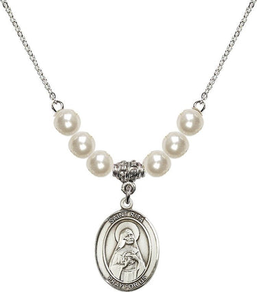 St. Rita of Cascia Crystal Necklace | 3/4 inch | 6mm Beads
