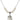 Saint Sebastian Crystal Necklace | 3/4 inch | 6mm Beads   Sterling Silver