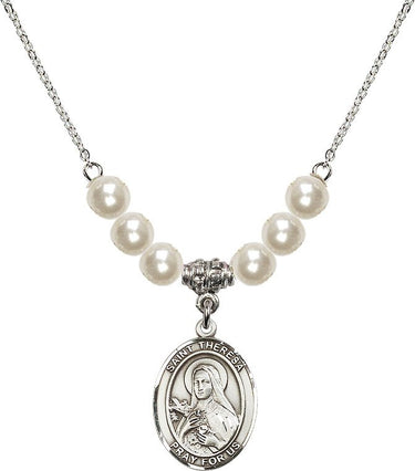 St. Theresa Crystal Necklace | 3/4 inch | 6mm Beads