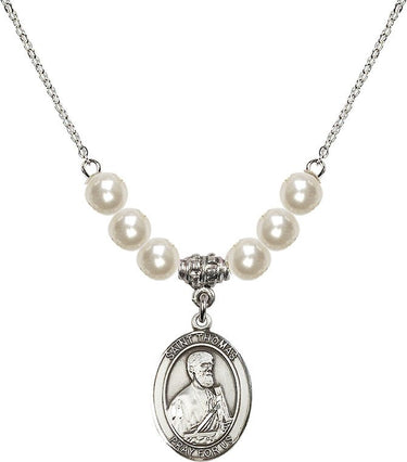 St. Thomas the Apostle Crystal Necklace | 3/4 inch | 6mm Beads