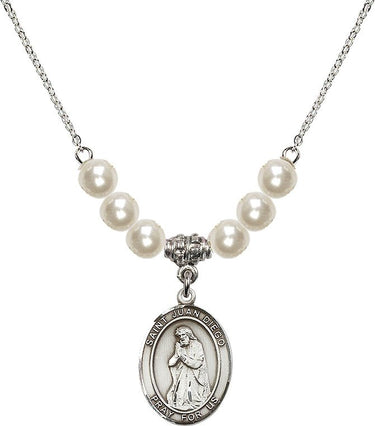 St. Juan Diego Crystal Necklace | 3/4 inch | 6mm Beads
