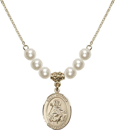 St. William of Rochester Crystal Necklace | 3/4 inch | 6mm Beads