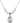 Saint William of Rochester Crystal Necklace | 3/4 inch | 6mm Beads   Sterling Silver