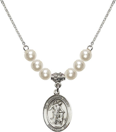 Collar de cristal Ángel Guardián | 1,9 cm | Cuentas de 6 mm | N31-8118