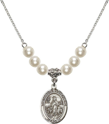 Collar de cristal El Señor es mi pastor | 3/4 pulgada | Cuentas de 6 mm | N31-8119