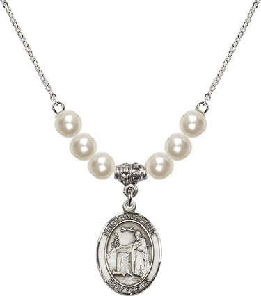 Collar de cristal de San Valentín de Roma | 1,9 cm | Cuentas de 6 mm | N31-8121