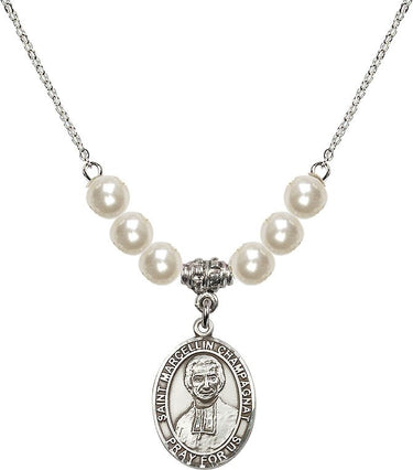 Collar de Cristal San Marcelino Champagnat | 1,9 cm | Cuentas de 6 mm