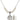 Saints Cosmas & Damian / Doctors Crystal Necklace | 3/4 inch   Sterling Silver
