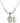 Saints Cosmas & Damian / Doctors Crystal Necklace | 3/4 inch   Sterling Silver