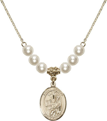 Collar de cristal de San Jerónimo | 1,9 cm | Cuentas de 6 mm