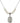 Saint Jerome Crystal Necklace | 3/4 inch | 6mm Beads   Sterling Silver