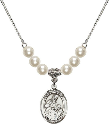 Collar de cristal San Ambrosio | 1,9 cm | Cuentas de 6 mm