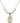 Saint Christopher Crystal Necklace | 3/4 inch | 6mm Beads   14kt Gold Filled