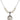 Saint Christopher Crystal Necklace | 3/4 inch | 6mm Beads   Sterling Silver