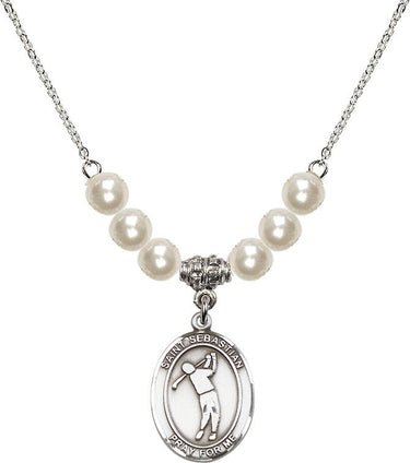 San Sebastián Sebastián/Collar de Cristal de Golf | 3/4 pulgada | Cuentas de 6 mm | N31-8162
