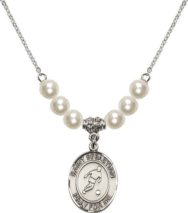 Collar de cristal San Sebastián/Fútbol | 1,9 cm | N31-8164