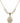 Saint Sebastian Crystal Necklace | 3/4 inch | 6mm Beads   14kt Gold Filled