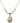 Saint Sebastian Crystal Necklace | 3/4 inch | 6mm Beads   14kt Gold Filled