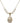 Saint Sebastian Cross Crystal Necklace | 3/4 inch | 6mm Beads   14kt Gold Filled