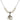 Saint Sebastian Crystal Necklace | 3/4 inch | 6mm Beads   Sterling Silver