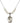 Saint Sebastian Crystal Necklace | 3/4 inch | 6mm Beads   Sterling Silver