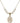 Saint Sebastian Crystal Necklace | 3/4 inch | 6mm Beads   14kt Gold Filled