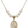 Madonna Crystal Necklace | 3/4 inch | 6mm Beads   14kt Gold Filled